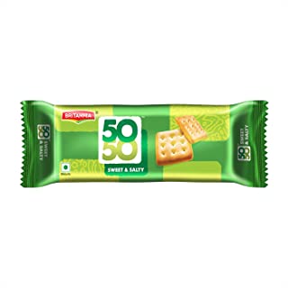 Britannia 50-50 Biscuit Pouch,76g